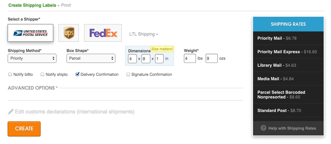 google docs shipping label template