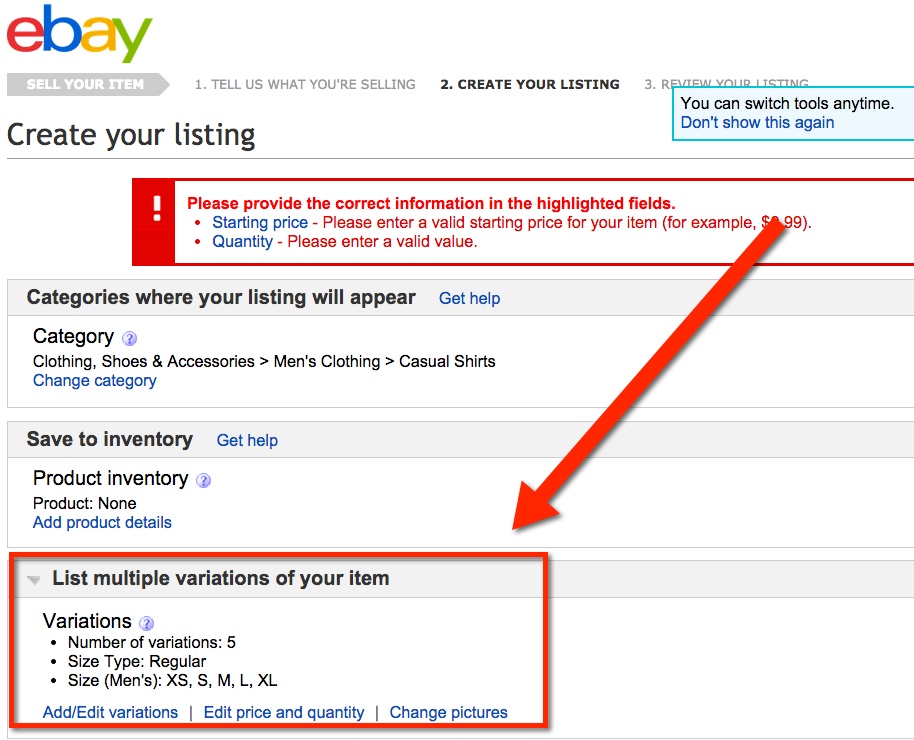 how to get my ebay listings to the top