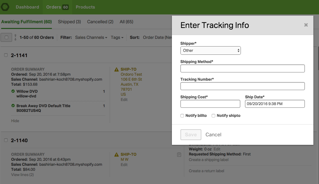 pop in a box delivery tracking