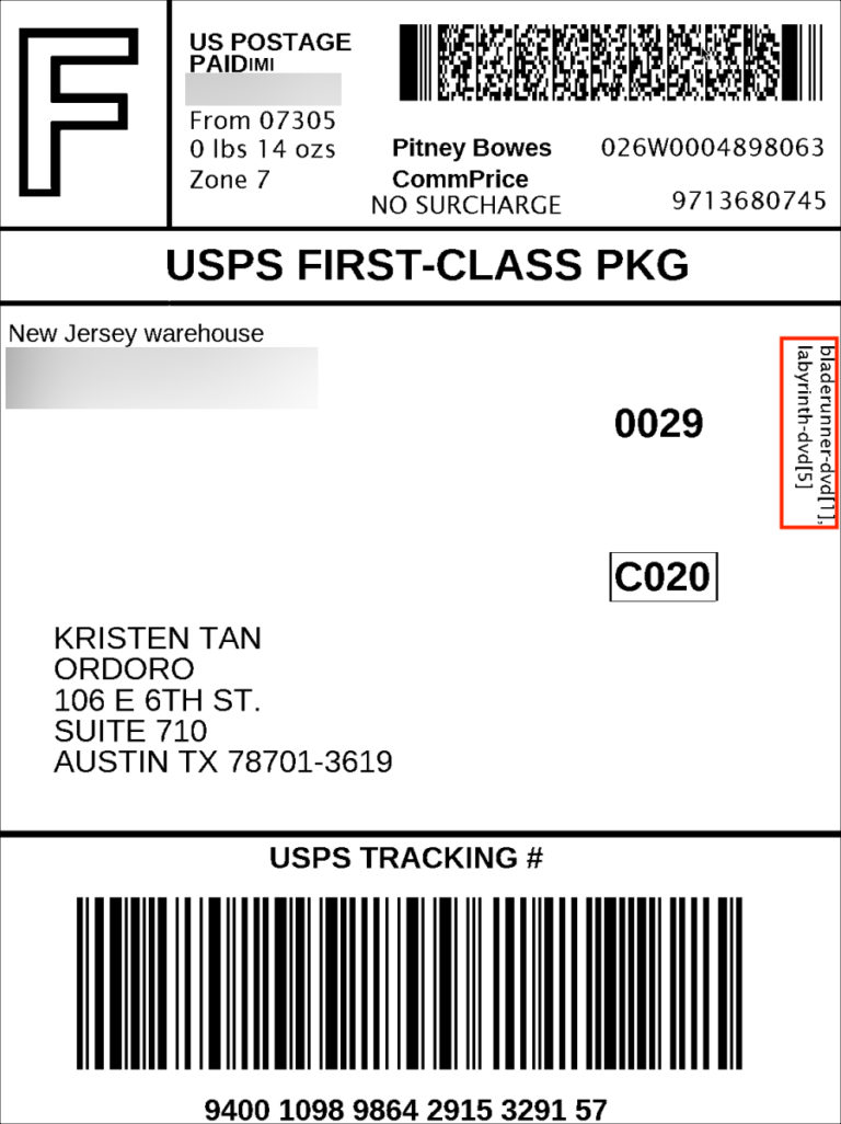 Ordoro - How do I print product SKUs on my shipping labels?